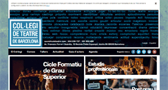 Desktop Screenshot of coledeteatredebarcelona.com